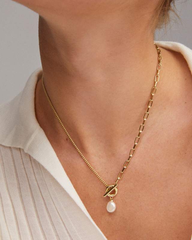 アクセサリー 5 strand long chain necklace Rope Chain 5mm 22